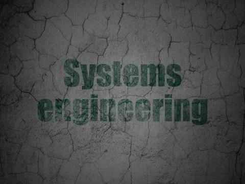 Science concept: Systems Engineering on grunge wall background Stock Illustration