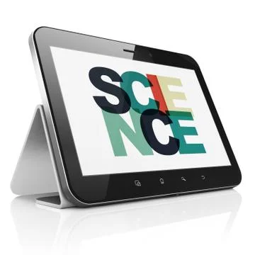 Science concept: Tablet Computer with Science on  display Stock Illustration