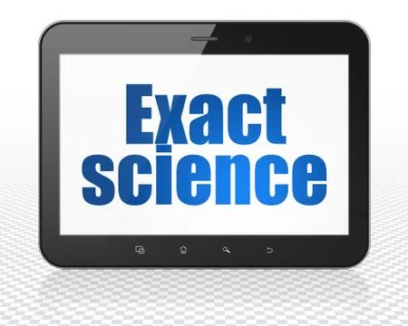 Science concept: Tablet Pc Computer with Exact Science on display Stock Illustration