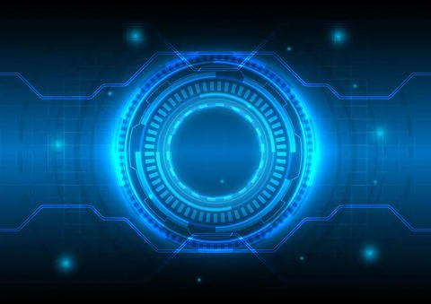 Science data. Digital infographic. Abstract hologram hi-tech background. Virt Stock Illustration