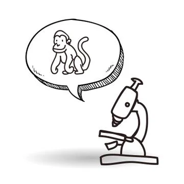 Science design. microscope icon. Isolated illustration , vector 스톡 일러스트