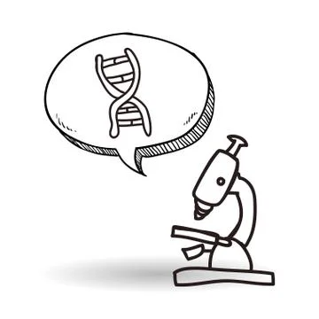 Science design. microscope icon. Isolated illustration , vector Stockillustratie