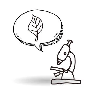 Science design. microscope icon. Isolated illustration , vector Stockillustratie
