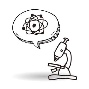 Science design. microscope icon. Isolated illustration , vector 스톡 일러스트