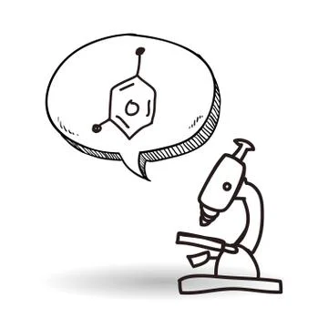 Science design. microscope icon. Isolated illustration , vector 스톡 일러스트