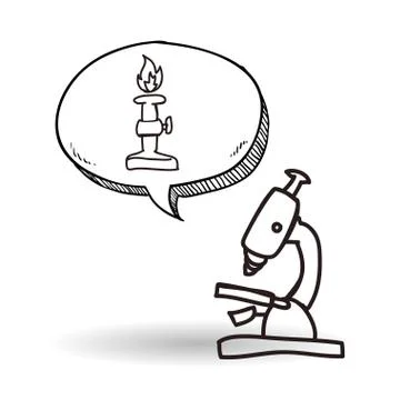 Science design. microscope icon. Isolated illustration , vector Stockillustratie