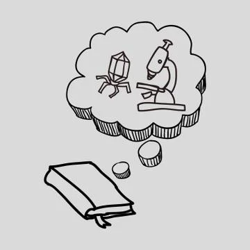 Science design. microscope icon. Isolated illustration , vector Stock Illustration