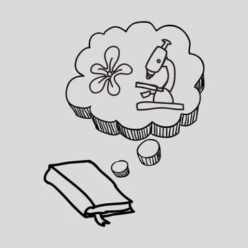 Science design. microscope icon. Isolated illustration , vector 스톡 일러스트