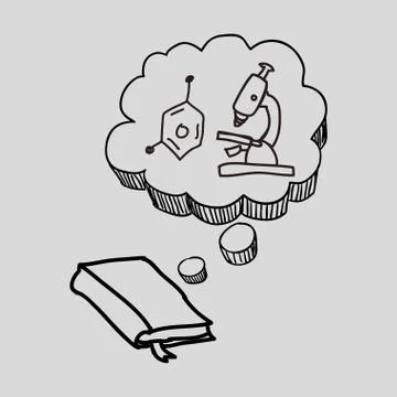 Science design. microscope icon. Isolated illustration , vector 스톡 일러스트