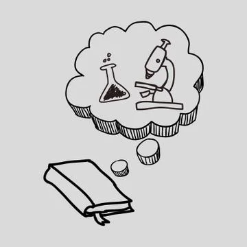 Science design. microscope icon. Isolated illustration , vector 스톡 일러스트