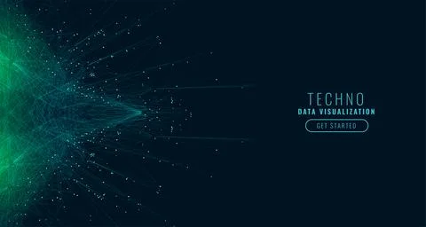 Science digital big data technology background Stock Illustration