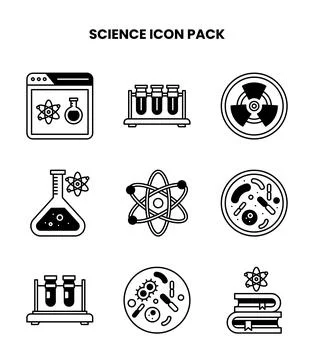 Science DuoTone Bundle Icons Pack イラスト素材