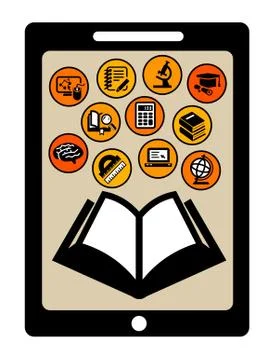 Science e-learning Illustrazione stock