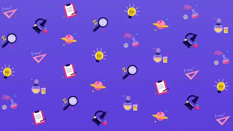 Science education 8K wiggle pattern loop background Stock Footage 157030789