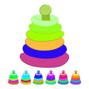 Science educational toy vector cartoon graphic Stock Illustration
