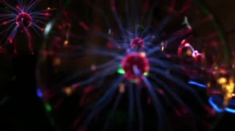 Science electricity ball future Stock Footage 21845386