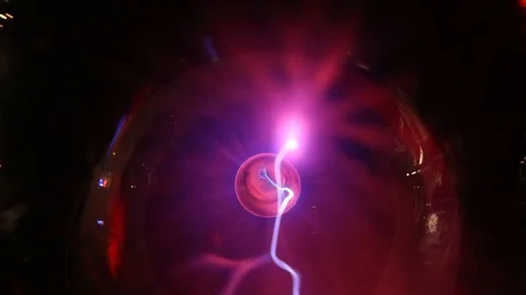 Science electricity orb close up abstract Stock Footage 96723021