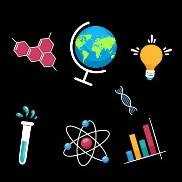 Science element vector background. Stock Illustration