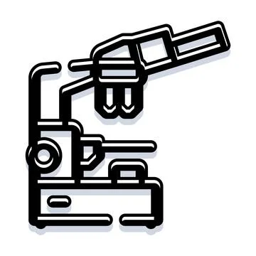 Science equipment studying microscopic world and research Stock Illustration