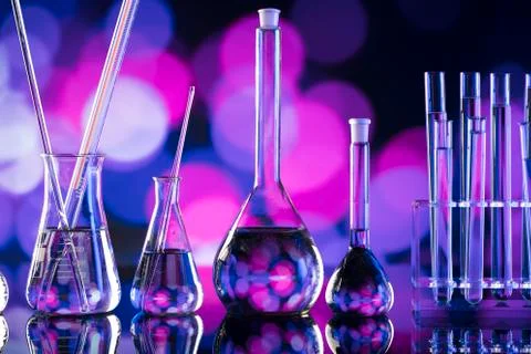 Science experiment concept background. Stock Photos