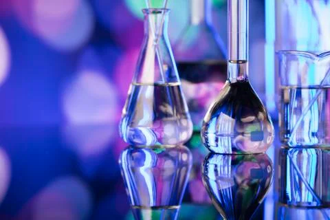 Science experiment concept background. Stock Photos