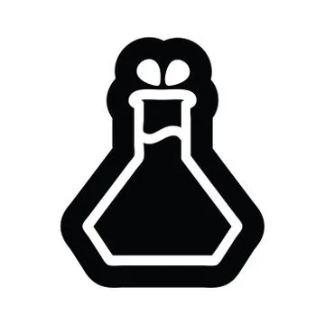 Science experiment icon Stock Illustration