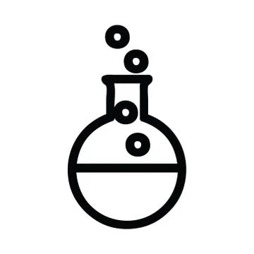 Science experiment icon Stock Illustration