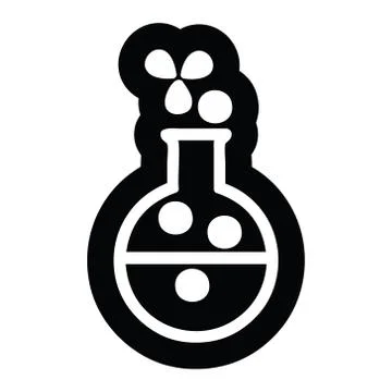 Science experiment icon Stock Illustration