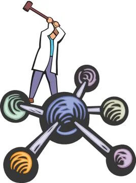 Science experiment Stock Illustration