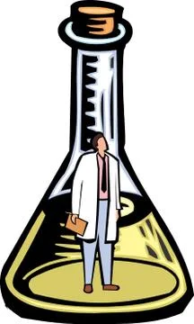 Science experiment Stock Illustration