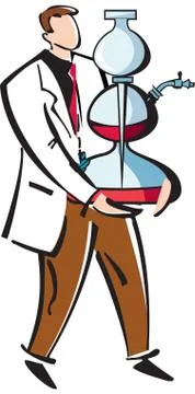 Science experiment Stock Illustration