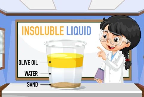 Science experiment for kids concept Stock Illustration