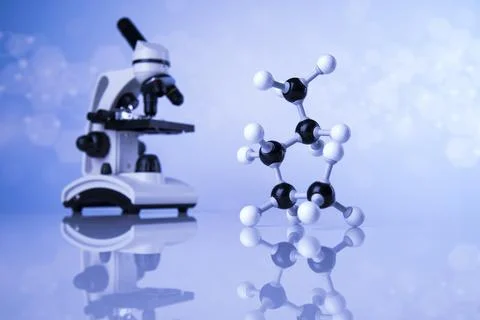 Science experiment,Laboratory equipment, Development background Stock Photos