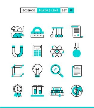 Science, experiments, laboratory, studies and more. Stock Illustration