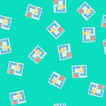 Science exploration kit toy child vector seamless pattern Stock Illustration