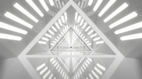 Science fiction Architecture interior Stock Footage 125276193
