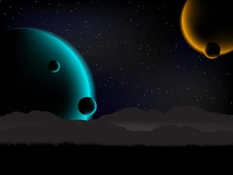 Science fiction background 스톡 일러스트