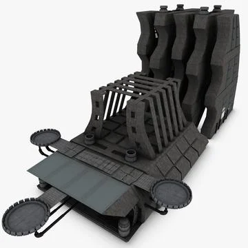Science Fiction Building 3D Model