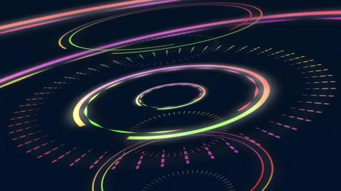 Science fiction circle interfaces futuristic HUD high-tech concept motion a.. Stock Footage 270230985