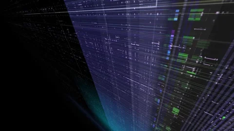 Science Fiction Digital Flow Pattern 4K Loop Stock Footage 319752330