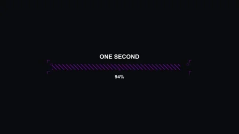 Science fiction hud elements show progress bar animation on dark background.. Stock Footage 326693443
