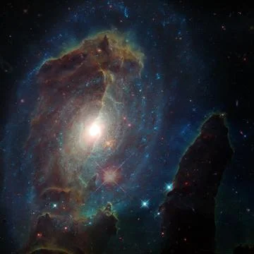 Science fiction space wallpaper. Elements of this image furnished by NASA Stock Photos