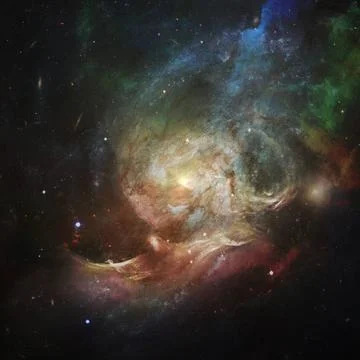 Science fiction space wallpaper. Elements of this image furnished by NASA ... Stock Photos