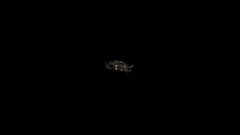 Science fiction spaceship Stock Footage 73369924