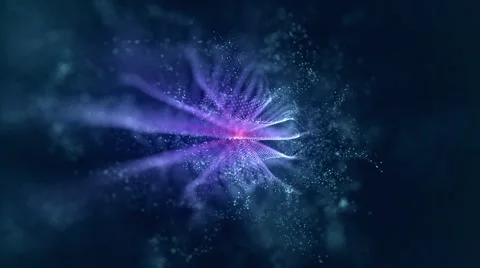 Science fiction type of space object floating in space - motion video loop Stock Footage 66515252