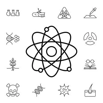 Science flat vector icon in biology pack Stock Illustration