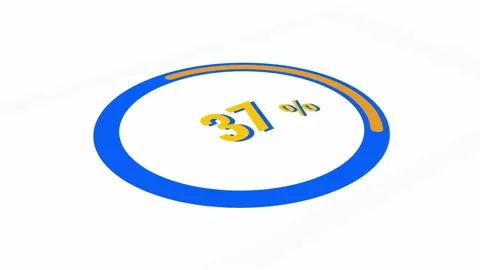 Science Futuristic 0-100% Loading Circle Ring. Stock Footage 200828839