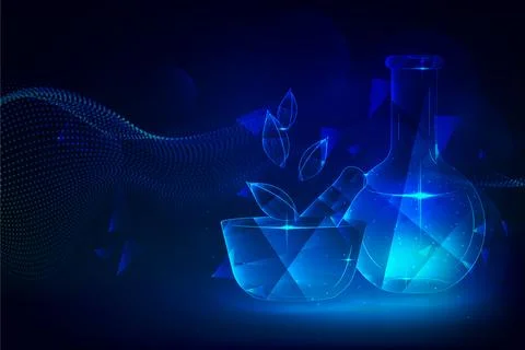 Science futuristic lab background 스톡 일러스트