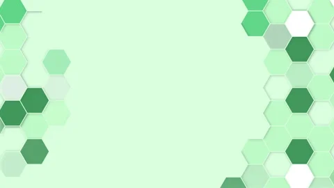 Science green background with hexagons design. Geometric abstract grid Video stock 293786299