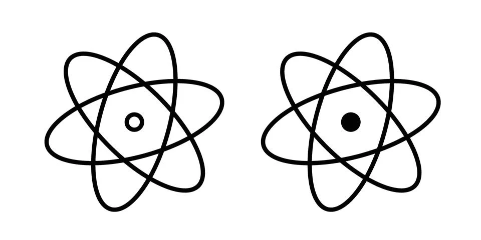 Science icon black vector isolated on white Stock Illustration